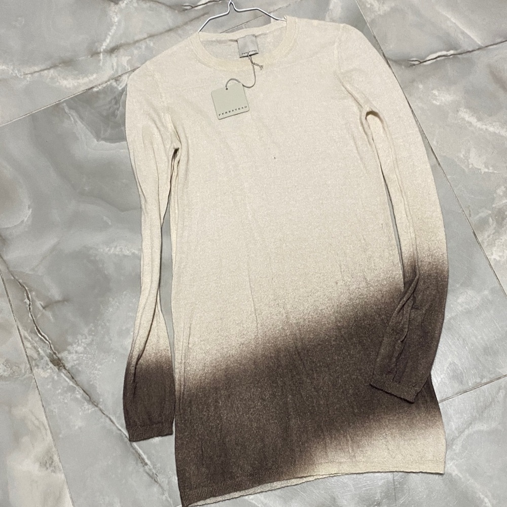 Elegant Ombre Long Sleeve Dress